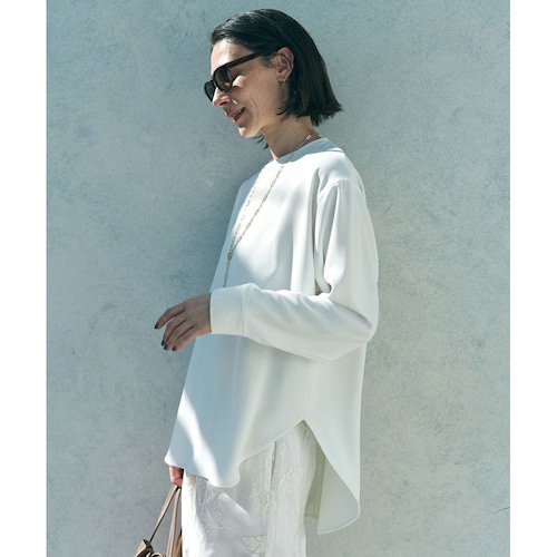 【UNFILO／アンフィーロ】ジョーゼット ラウンドテール プルオーバー