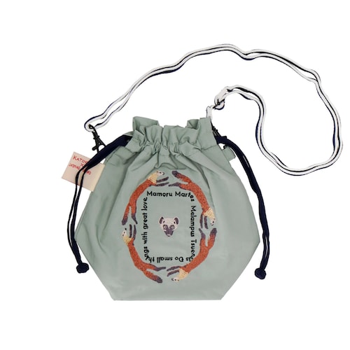 「スマホや小物が、出し入れしやすい」野生動物を守る活動を応援する チャリティ2WAY巾着ポーチ【第2弾】