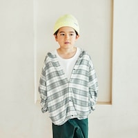 グレーチェック／モデル身長126cm・130サイズ