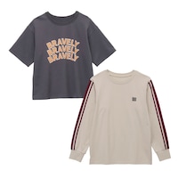 チャコール×サンドベージュ