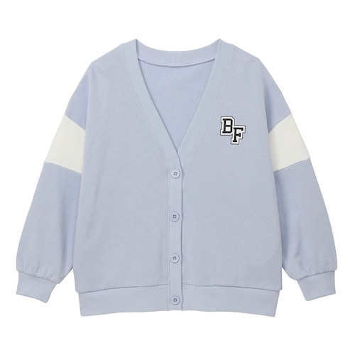 選べるデザイン袖切替え裏毛カーディガン 【子供服】