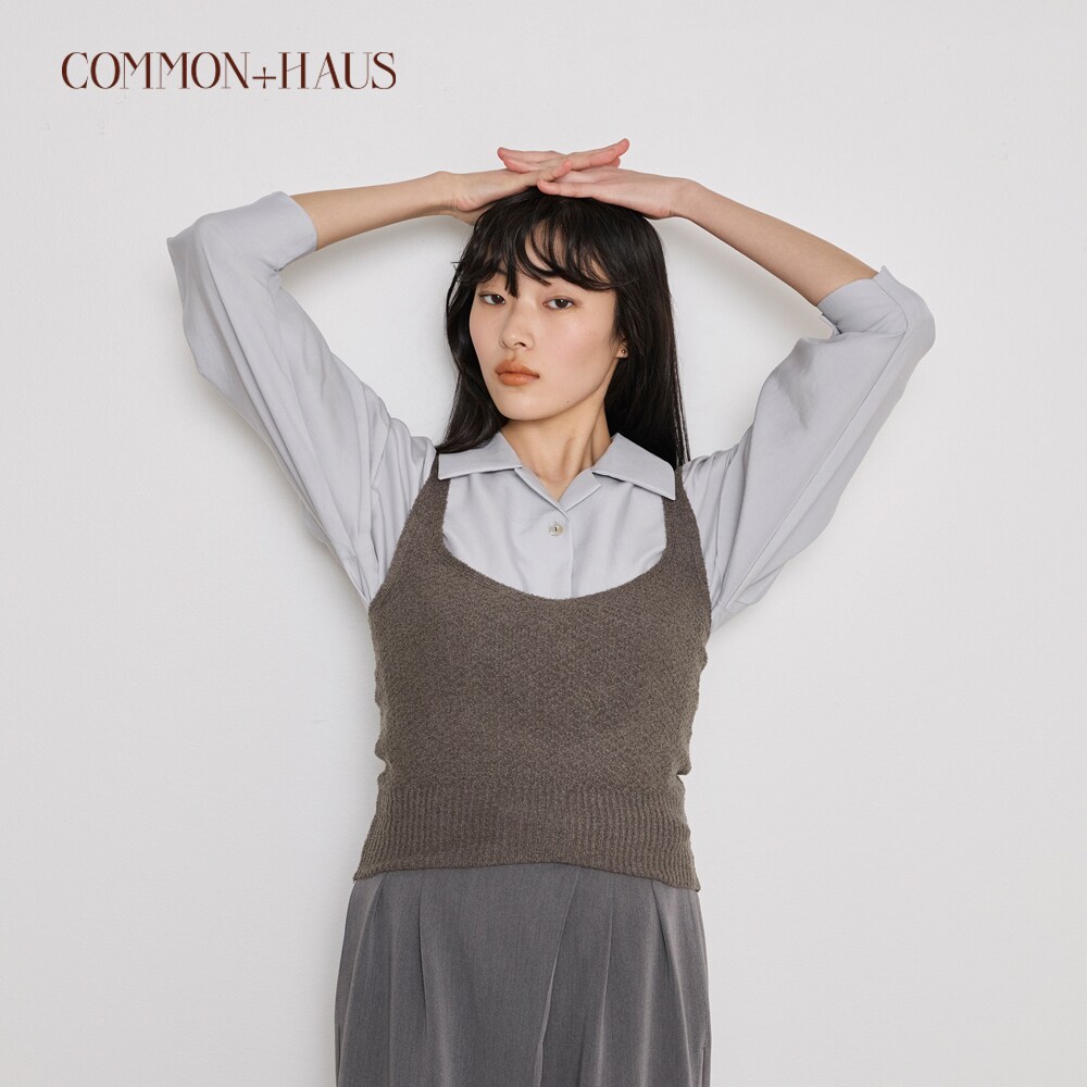 【COMMON+HAUS】【返品送料無料】 ※オープンバック ニットビスチェ