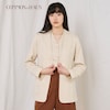 【COMMON+HAUS】麻混ノーカラージャケット