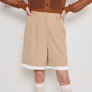 【COMMON+HAUS】レイヤード風ショートパンツ