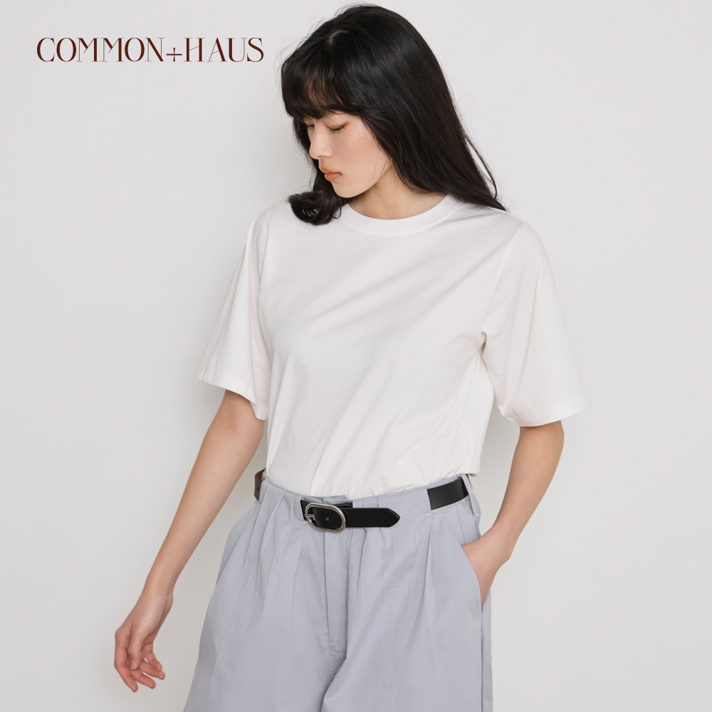 【COMMON+HAUS】コットンクロップドTシャツ
