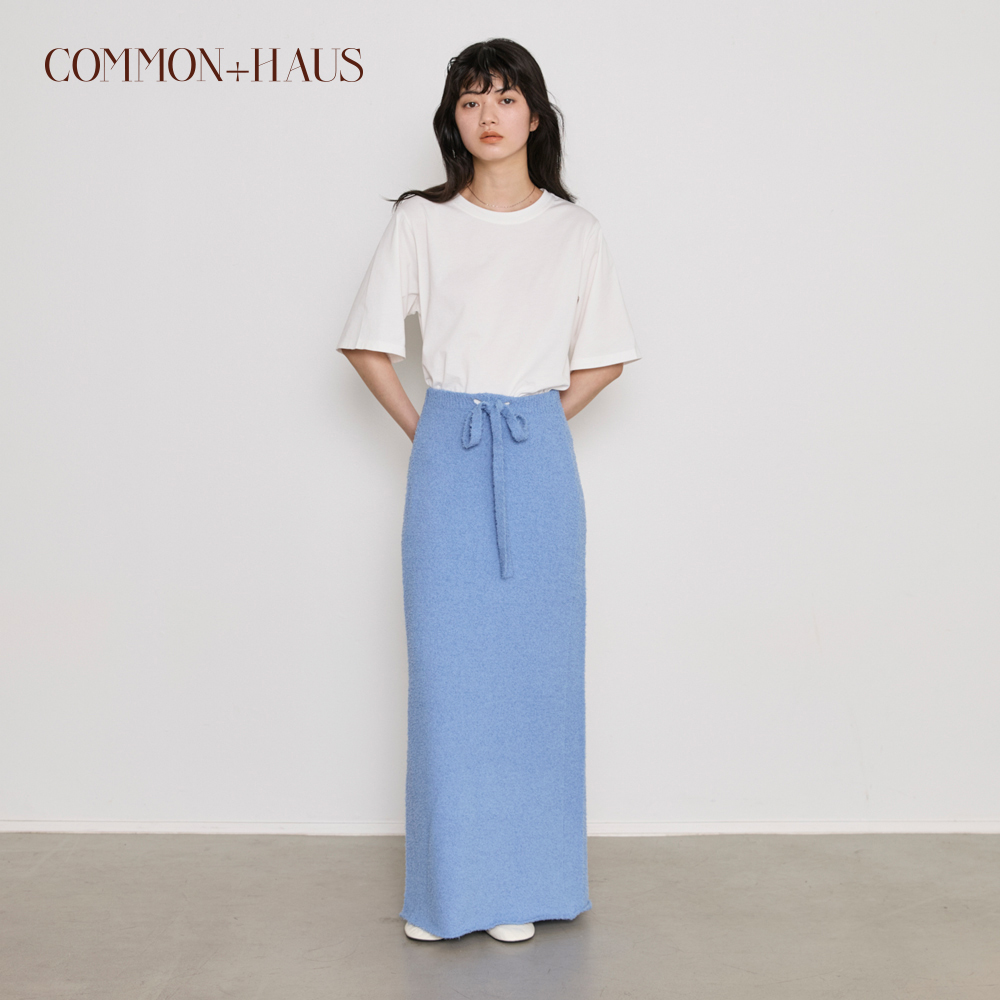 【COMMON+HAUS】テクスチャ―マキシニットスカート