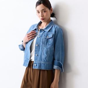 【COMMON+HAUS】クロップドデニムジャケット