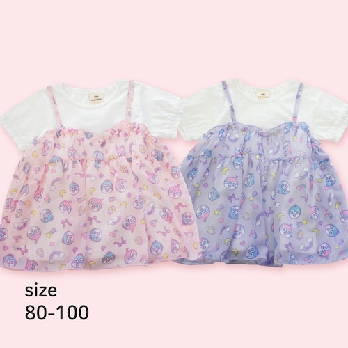 アンパンマン フェイクキャミ半袖Tシャツ