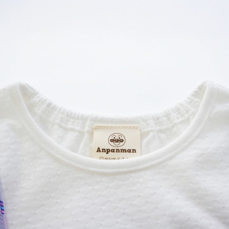 後ろ襟ぐりゴム通し仕様で着脱らくらく