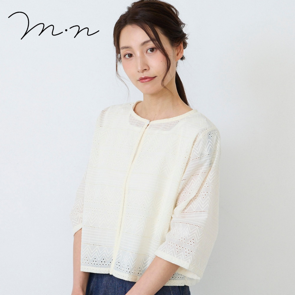 【エムドットエヌ/m.n】刺しゅうボレロ