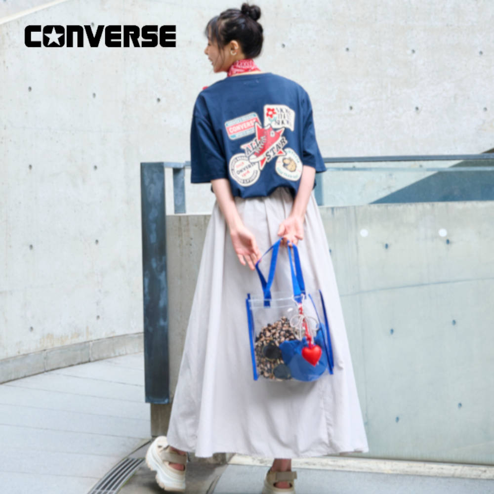 【コンバース/CONVERSE】天竺ワッペン風ルーズTシャツ