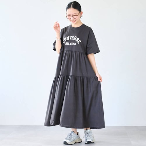 2段切替えギャザーワンピース