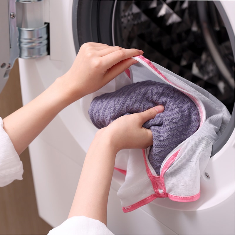 カバーはネットに入れて洗濯機へ