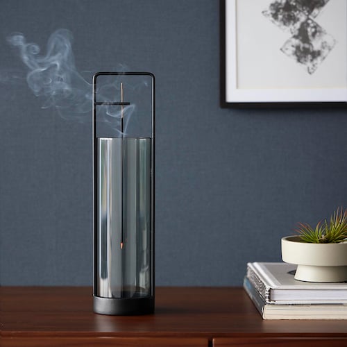 お香スタンド 灰飛び防止カバー付き