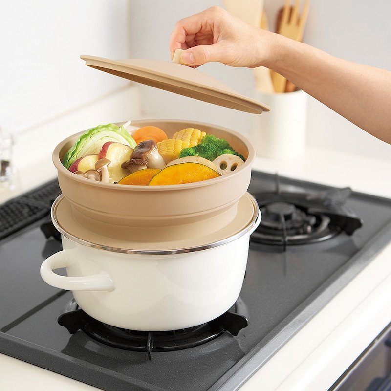 深さがあるため、野菜・お肉・魚などの食材をしっかり収納