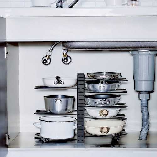 すべりにくい3WAYフライパンスタンド