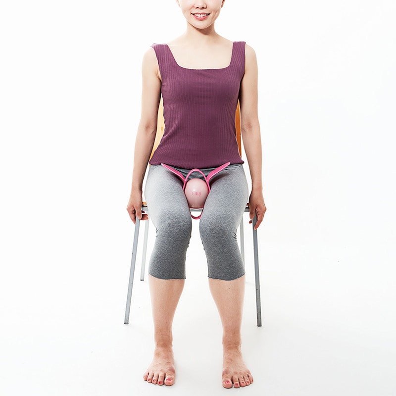 股の付け根にセットできるので、ダイレクトに骨盤底筋を鍛えやすくなります