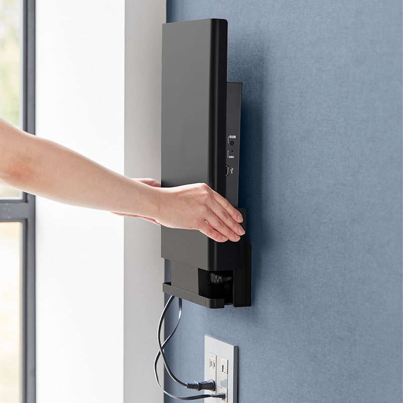 無線LANルーターやWi-Fiルーターを壁面収納できます