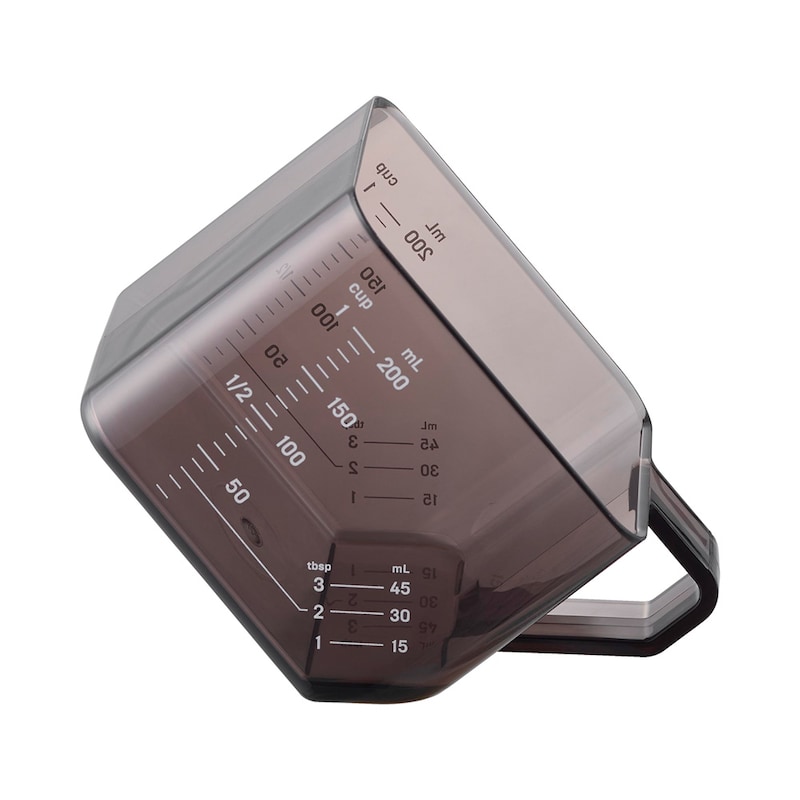 大さじの目盛りはハンドル側に表示