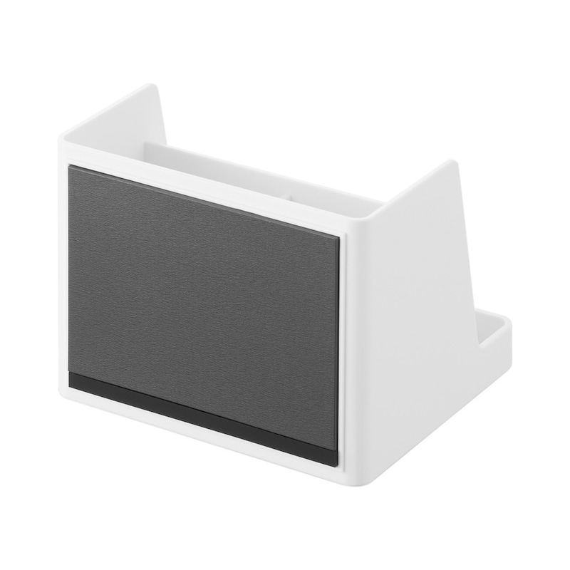 裏面の強力なマグネットと滑り止めラバーで、壁面にしっかりくっつき、ズレや傷も防いでくれます