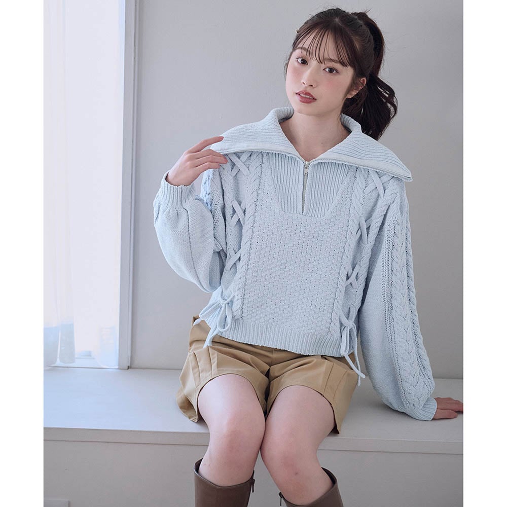 アイスグレー／モデル身長166cm・サイズJ-M