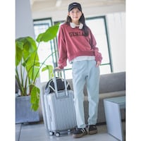 レンガ／モデル身長163cm・サイズJ-M