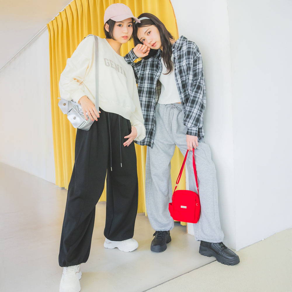 裾ドロスト裏起毛スウェット2WAYカーブパンツ 【ジュニア】 裾ドロスト裏起毛スウェット2WAYカーブパンツ 【ジュニア】