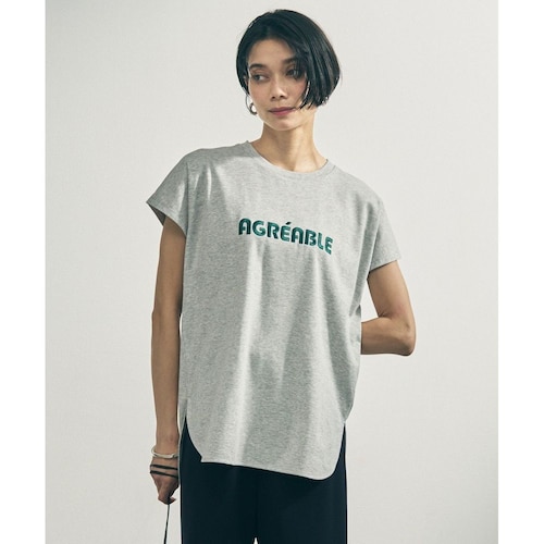 【UNFILO／アンフィーロ】BEAUTY FORM-T ロゴフレンチスリーブTシャツ