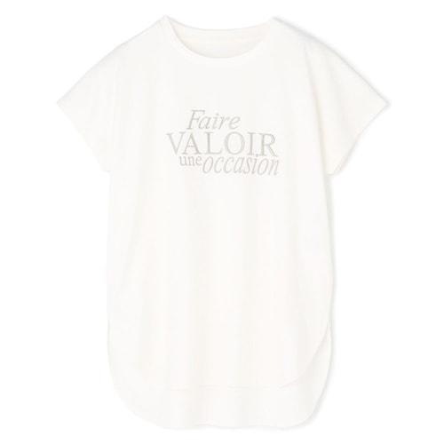 【UNFILO／アンフィーロ】BEAUTY FORM-T ロゴフレンチスリーブTシャツ