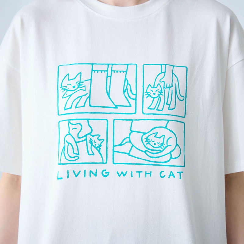 猫のいる暮らしをイメージ：オフホワイト（Cat）