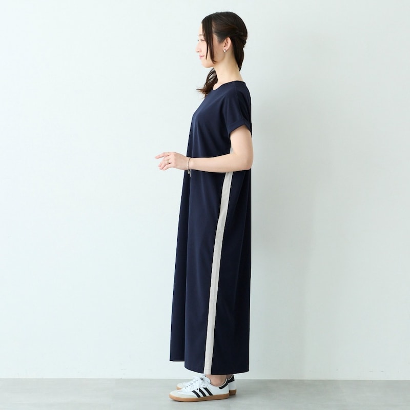 モデル身長165cm／Ｍ　※写真は撮影用のため身丈+6cmになります。