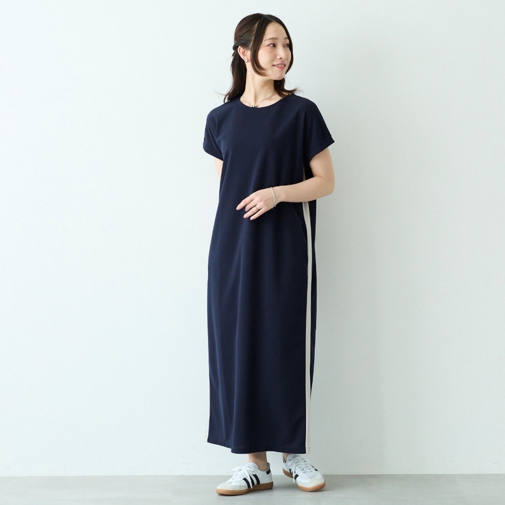 モデル身長165cm／Ｍ　※写真は撮影用のため身丈+6cmになります。