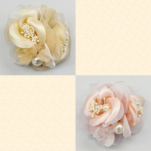 フラワーモチーフコサージュ