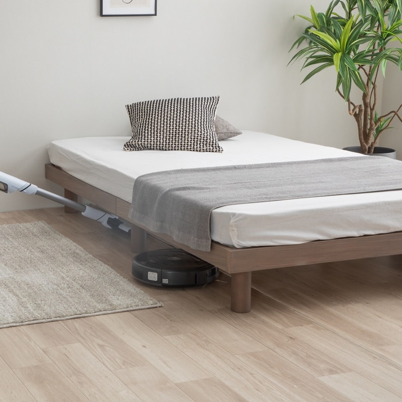 お掃除ロボや掃除機が入ります/グレー ダブル