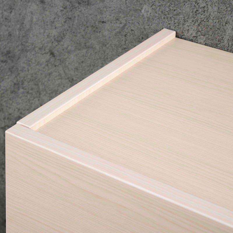 扉と側面を天板より高くした、転び止め仕様