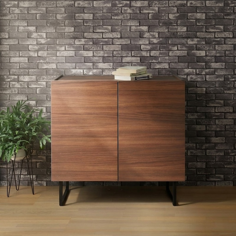 ダークブラウン／板扉幅80cm