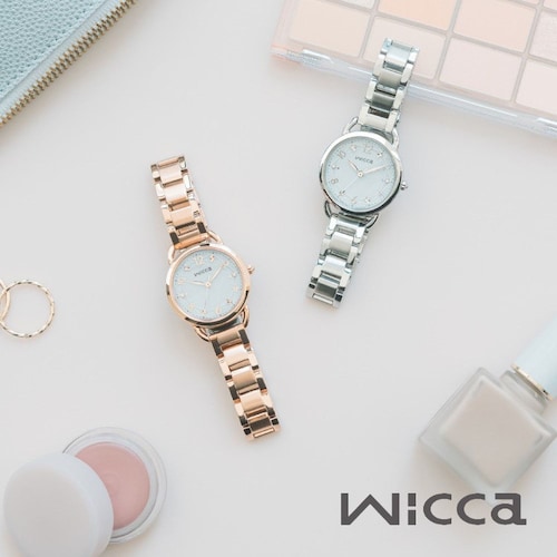 wicca 替えバンド付きソーラーテック腕時計