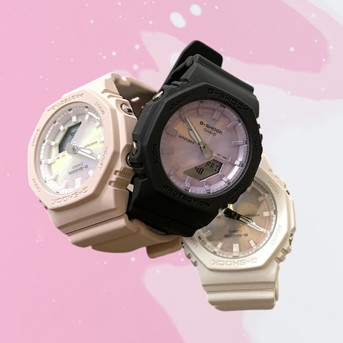 G-SHOCK 海の煌めきを表現した 偏光カラーダイアル仕様の腕時計