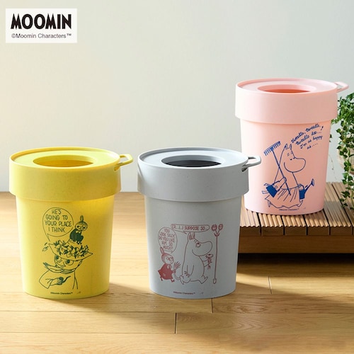 持ち手付き小さめダストボックス＜５L＞「ムーミン」