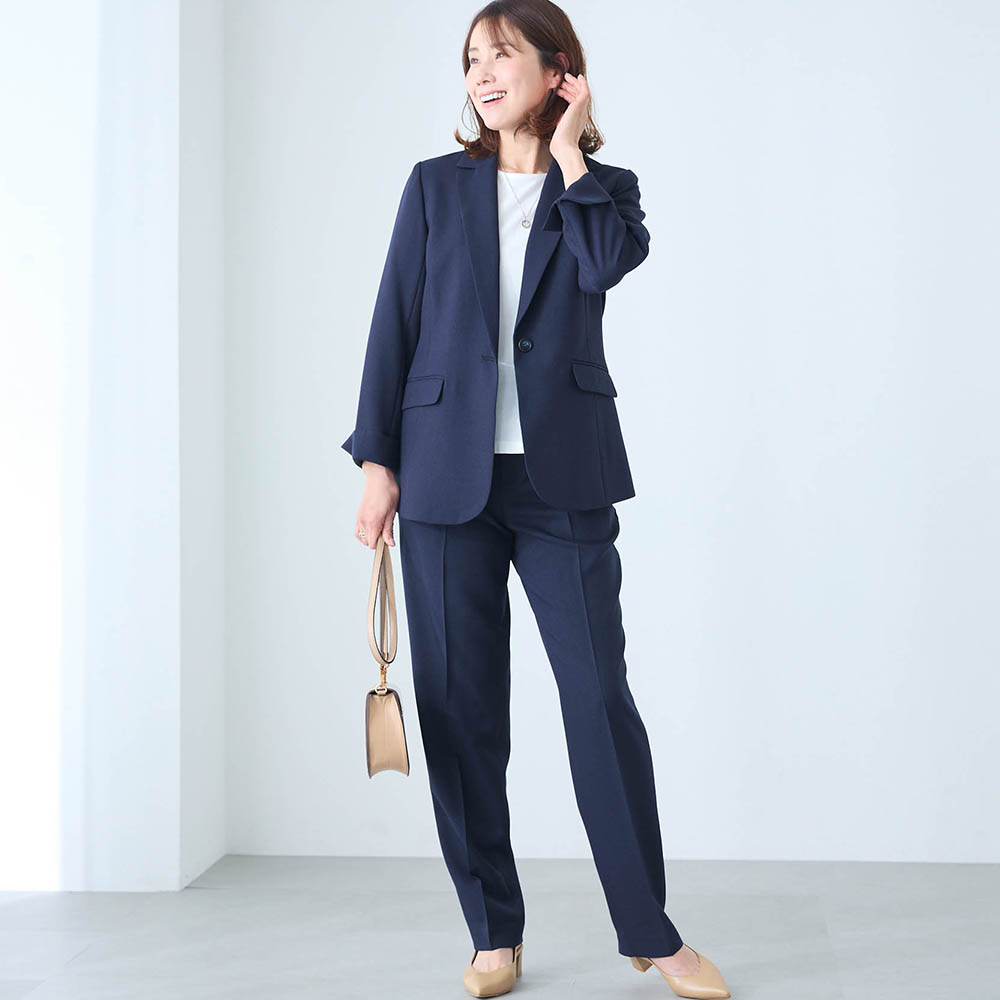 【スタイルノート/StyleNote】洗える2点セットジャケット & パンツ