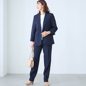 モデル身長168cm／M・股下74cm ※写真は撮影用のため股下+6cmになります。