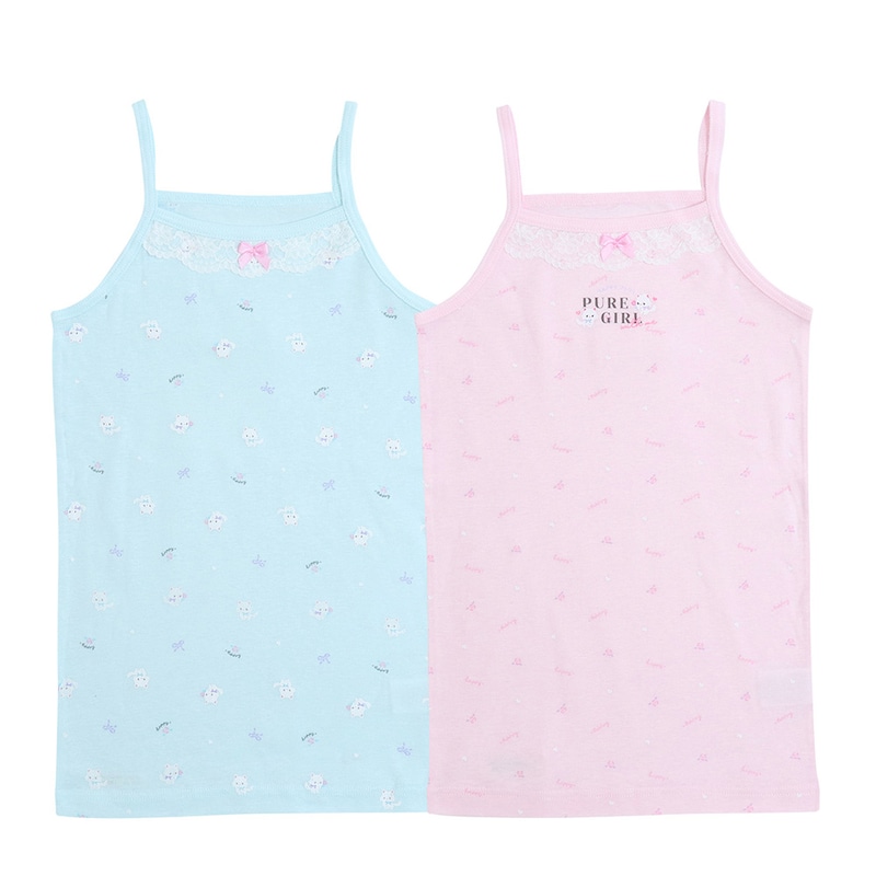 キャミ：しろねこフラワー