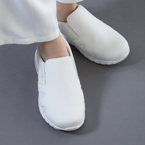 ハンズフリーで履けるワークスリッポン［２E］ ［スライドフィット］