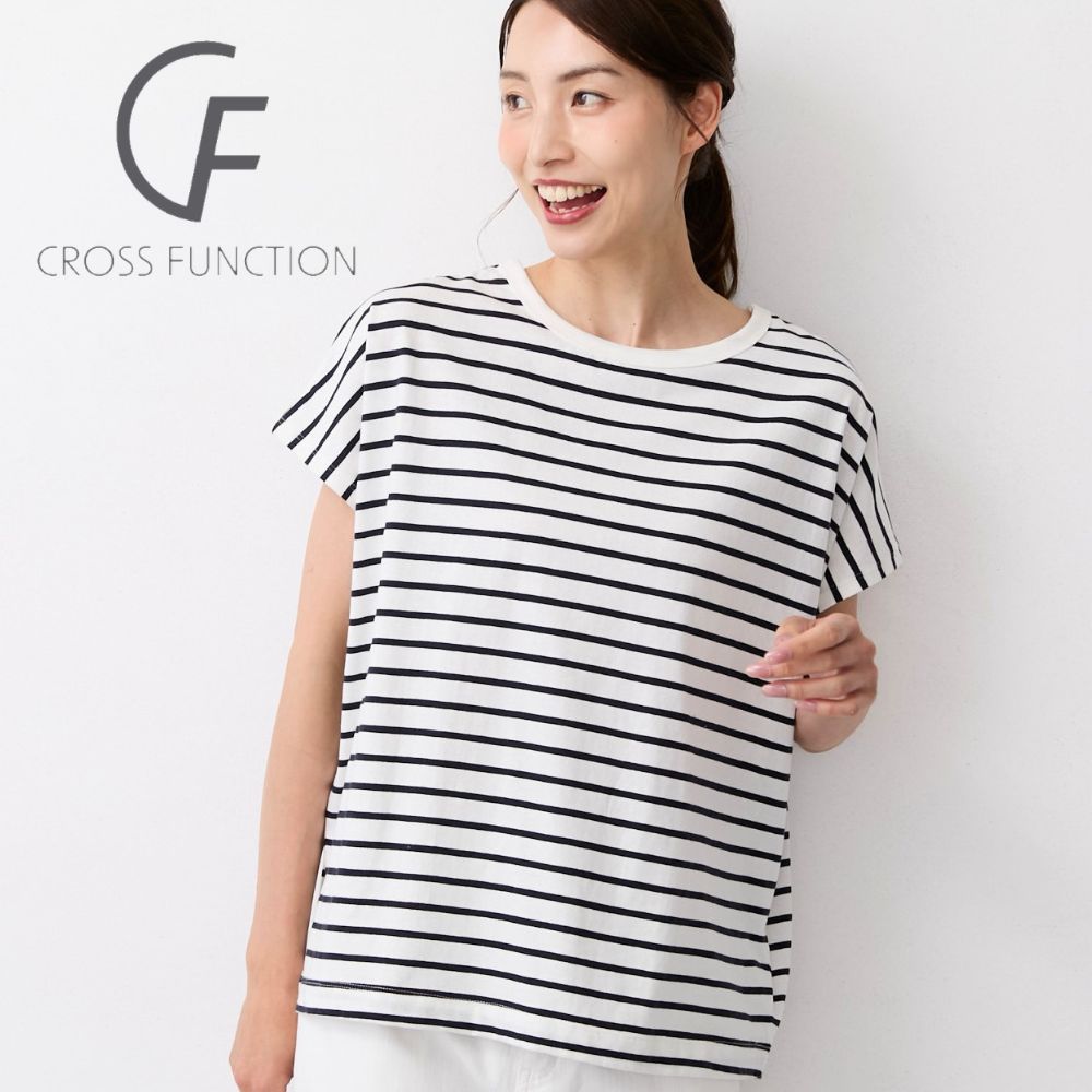 【クロスファンクション/CF】フレンチスリーブワイドTシャツ