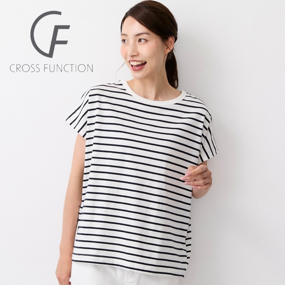 【クロスファンクション/CF】フレンチスリーブワイドTシャツ