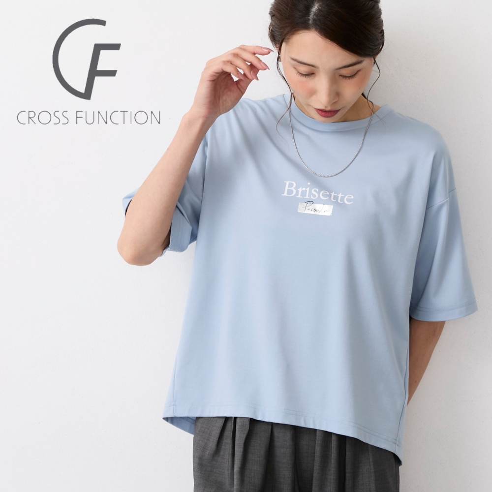 【クロスファンクション/CF】薄手ポンチの接触冷感Tシャツ