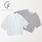 ボーダーギャザーTシャツ 【大きいサイズ】