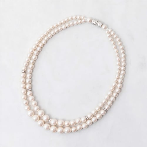 パール調ネックレス［日本製］