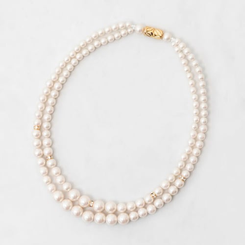 パール調ネックレス［日本製］