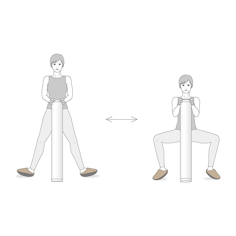 内ももとお尻のエクササイズも